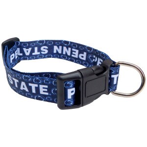 satin navy adjustable collar with repeating Penn State and Athletic Logos